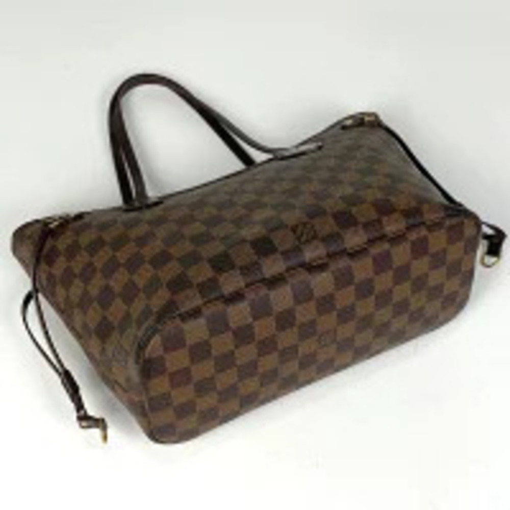 Louis Vuitton Tote Damier Handbag Neverfull Bag Brown Shopping Brown